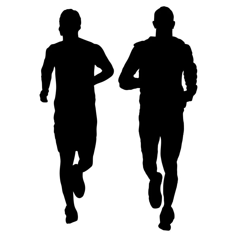 couple en cours d'exécution deux mâles