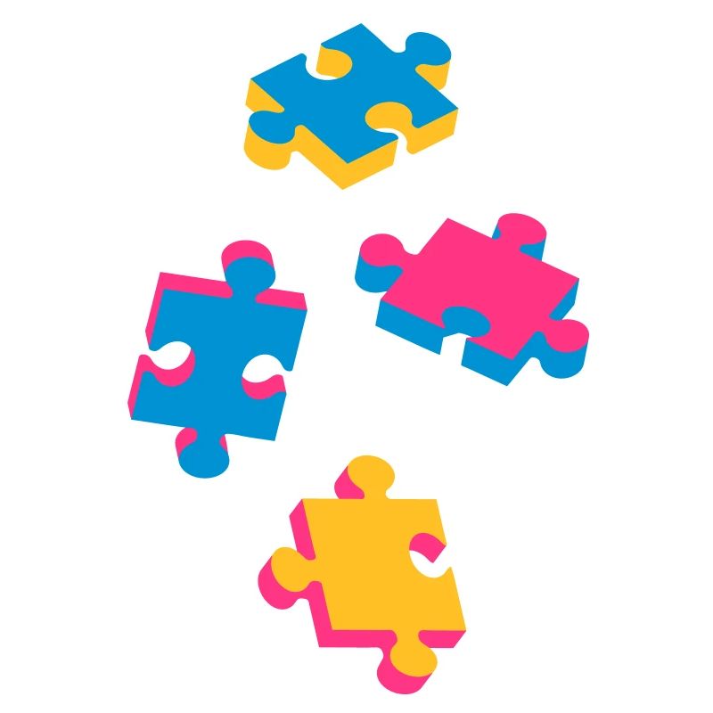 four puzzle pieces