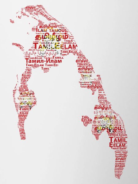 TamilEelam Text Design red