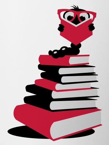 A bookworm reading