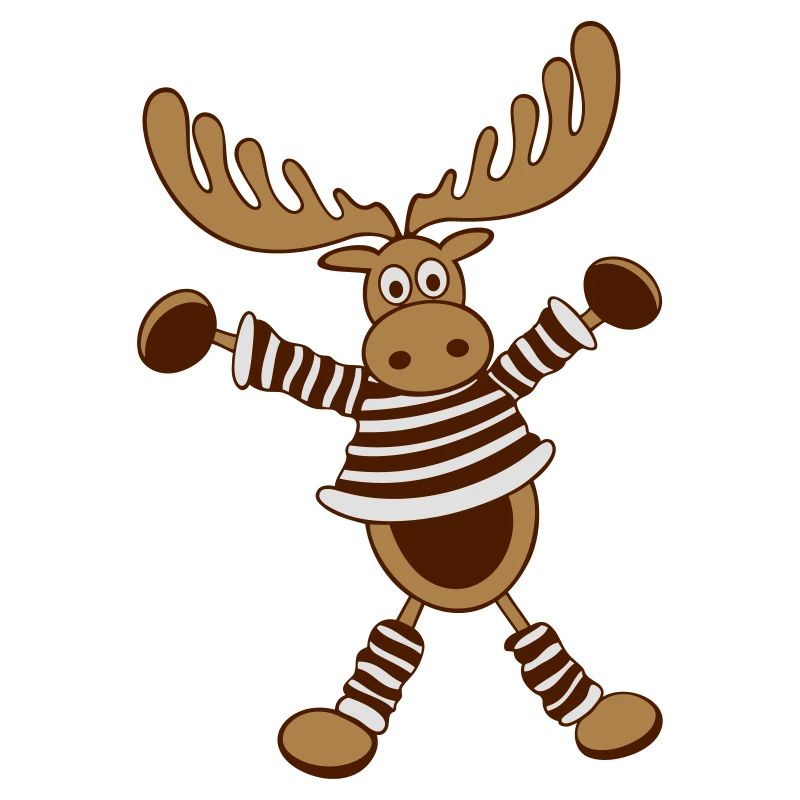 Elk, reindeer, antler, comic
