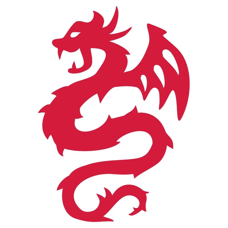 Feuerdrache Silhouette Print