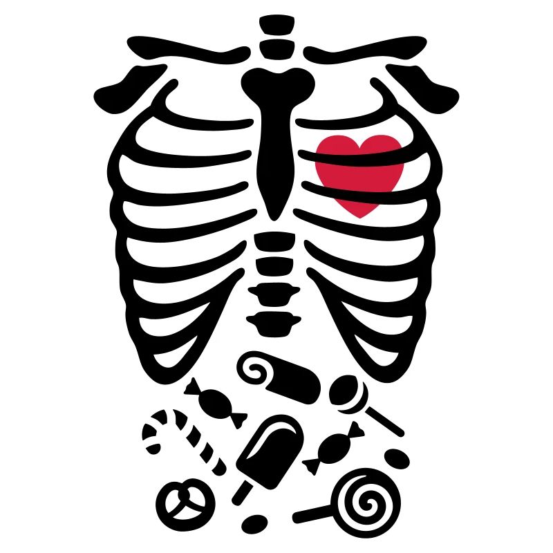Scary Halloween X-Ray costume candy