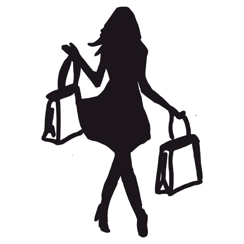 Femme de shopping