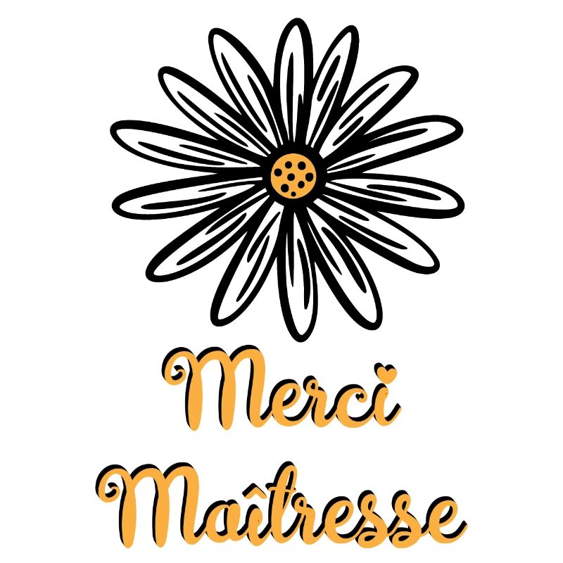 merci maitresse avec une fleur