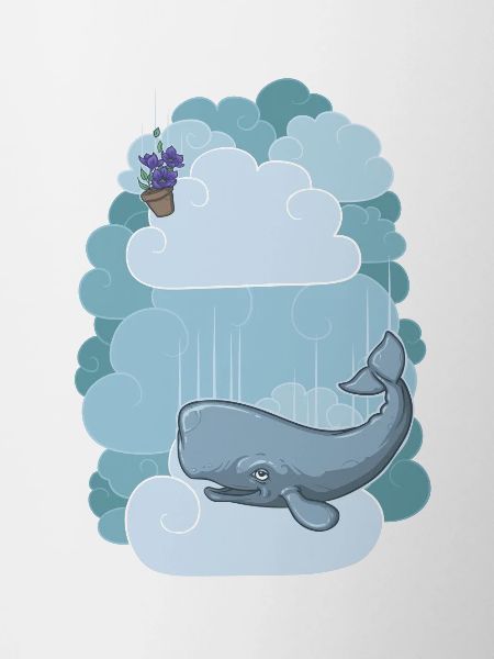 Petunias & Whale