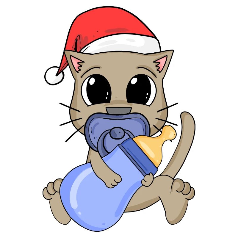 Chat Bébé Noël