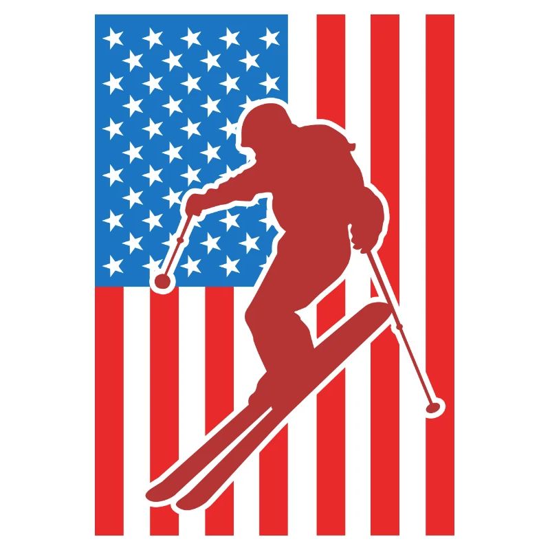 Ski Drapeau des États-Unis