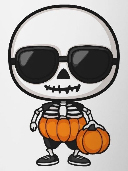 Zombie Halloween Skeleton Cool