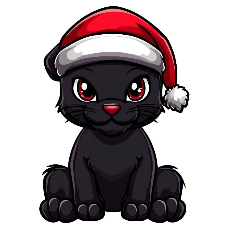 Panthère Noël mignon