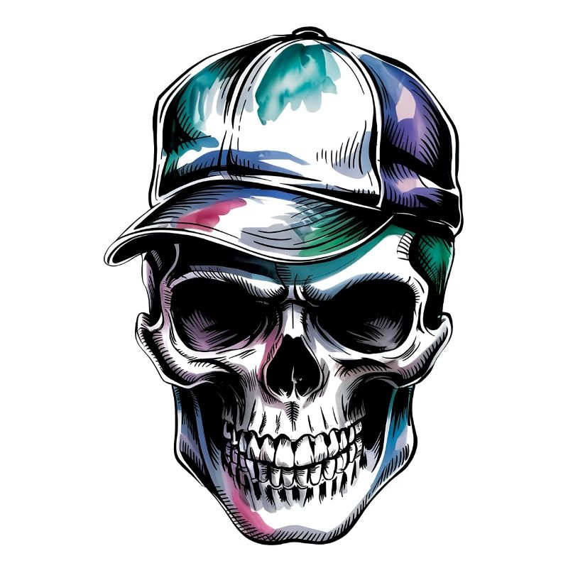 Skull with cap