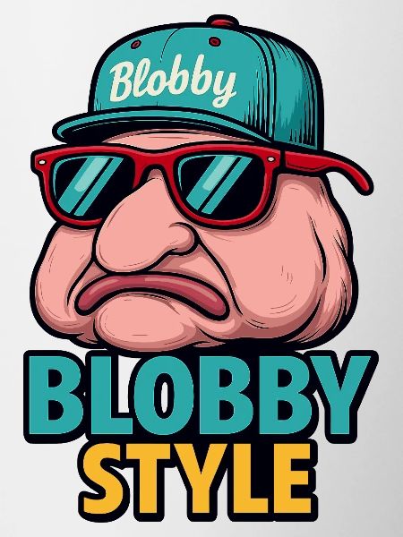 Blobby Style Cartoon Tee