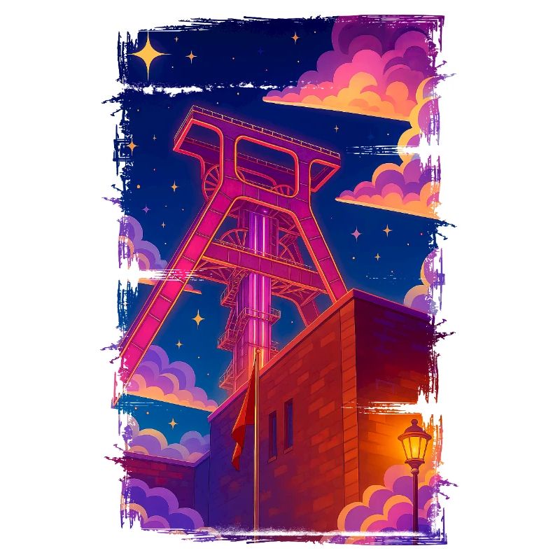 Förderturm Zeche Ruhrpott