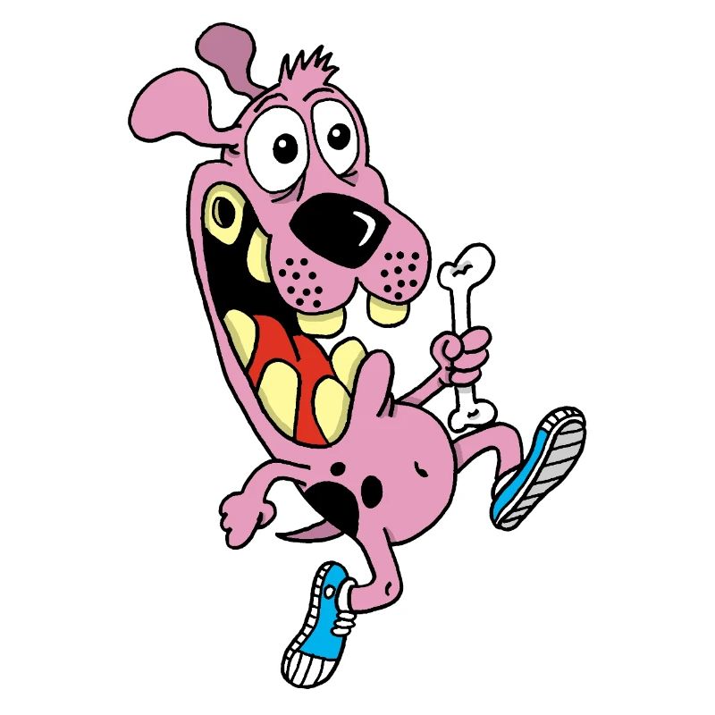 Course de relais pour un chien rose