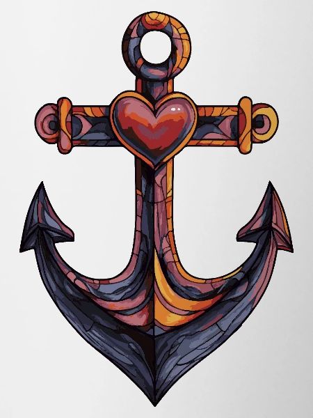 Anchor Symbol Heart