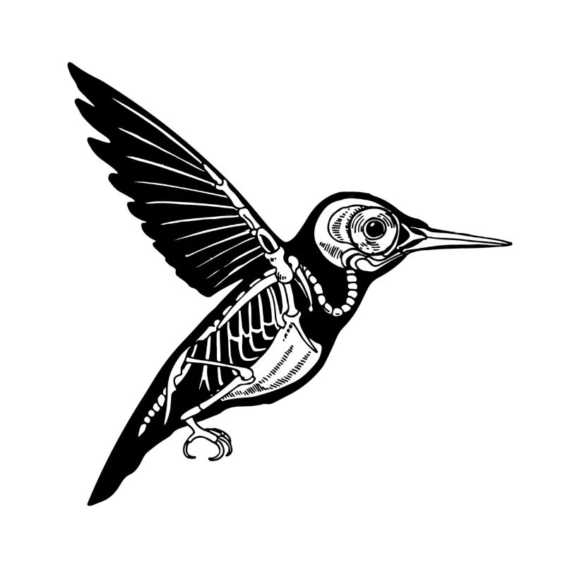 Kolibri Skelett