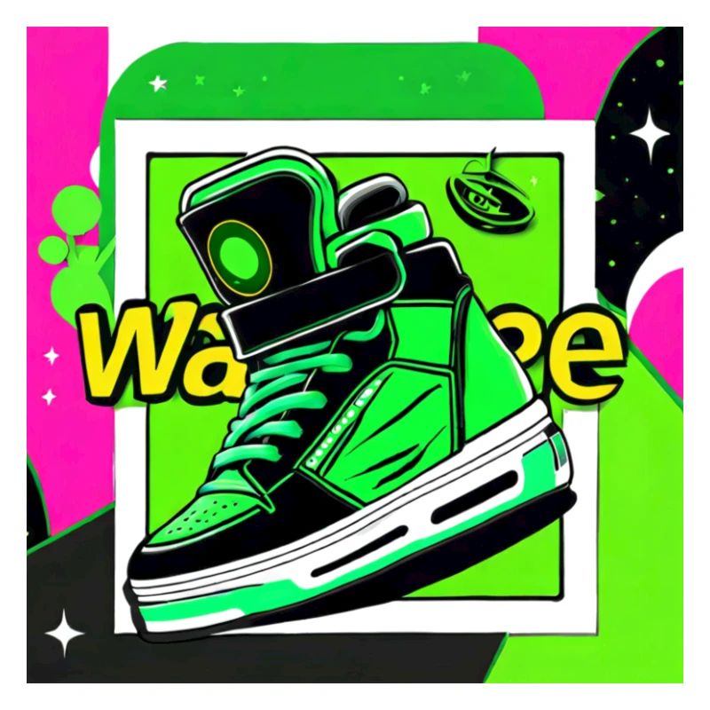 Neon Sneaker Pop Art