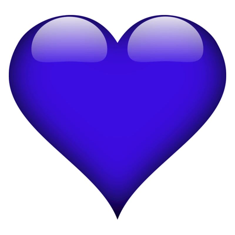 Glänzendes Blauherz