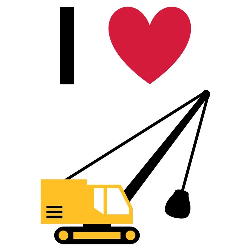 ★ Design colors can be changed ★ I love dragline excavators