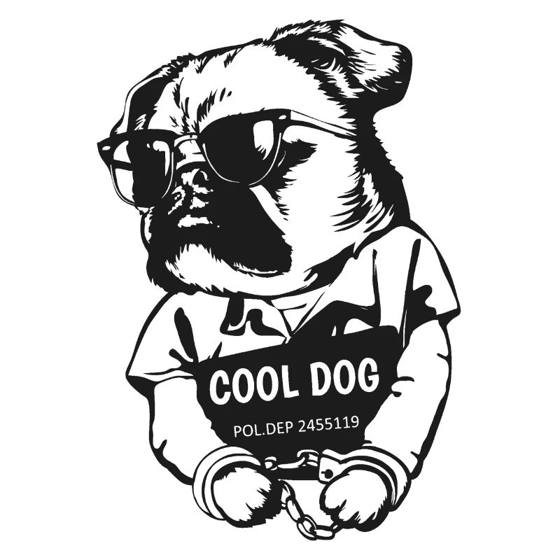 Cooler Mops Hund
