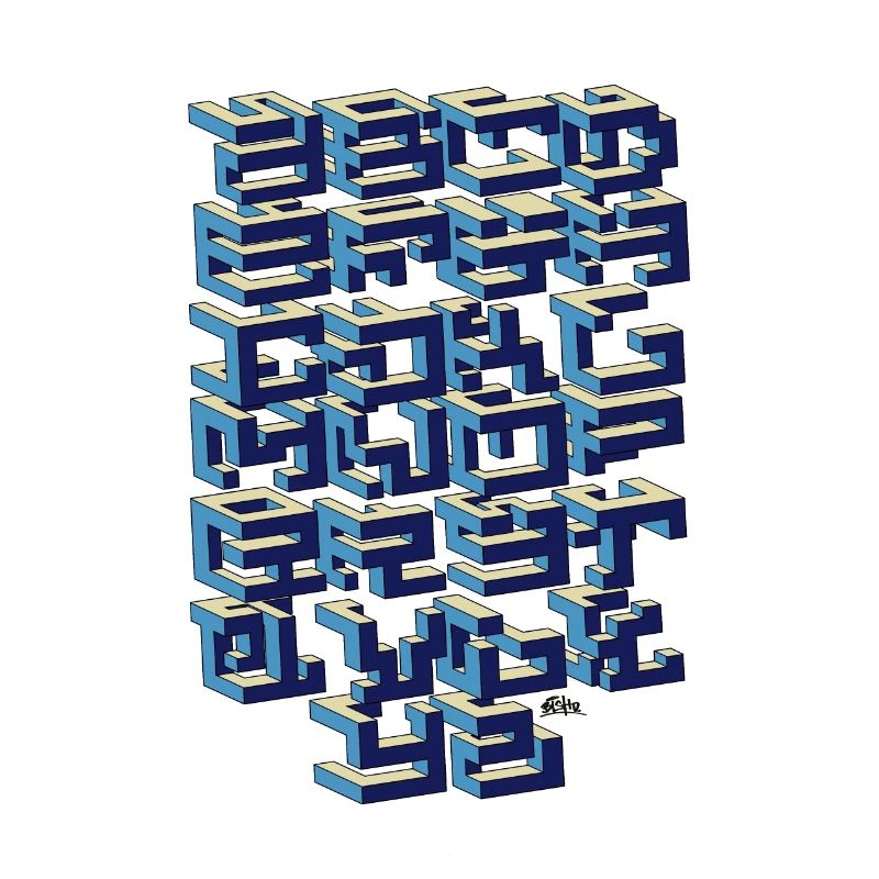GRAFFITI ALPHABET 3D TENDANCE
