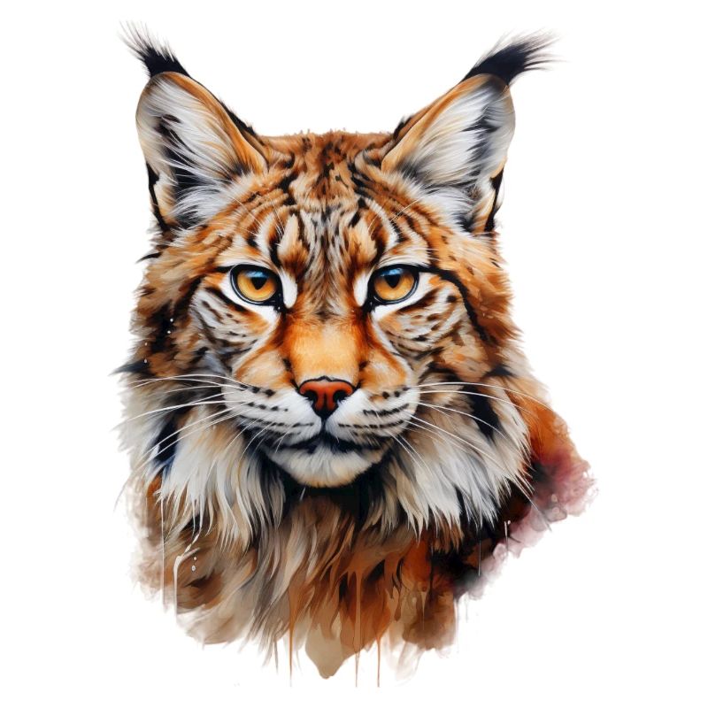 Luchs Portrait – Wildtier Design