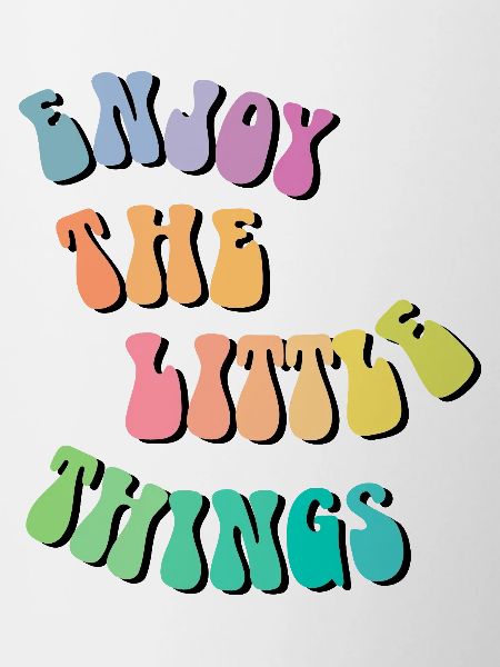 Enjoy little things - Geschenkidee - Geschenk