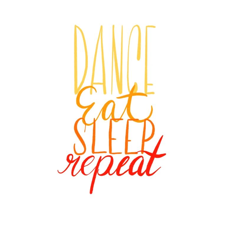 Danse manger sommeil répéter