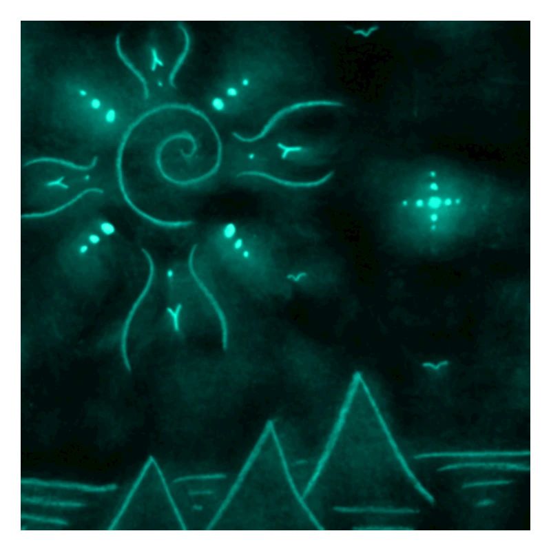 SOLEIL ET PYRAMIDES INDIGO
