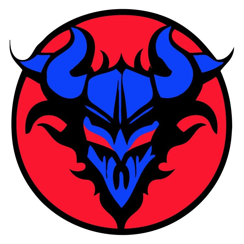 Dämonisch teuflisches Wappen