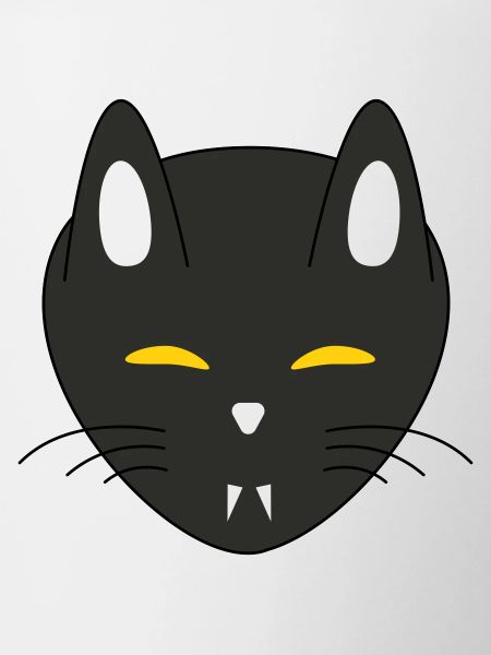 Halloween vampire cat