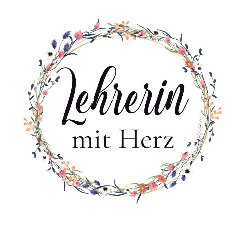 Lehrerin mit Herz - personalisierbar