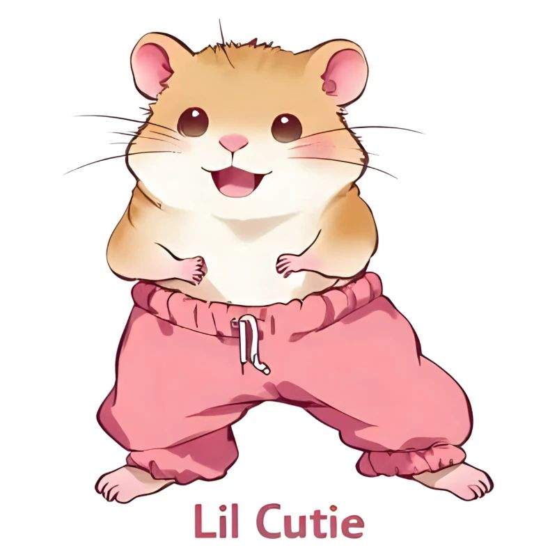 Lil Cutie - Style rétro hamster mignon