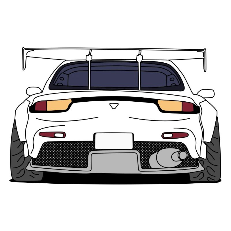rx7rear white