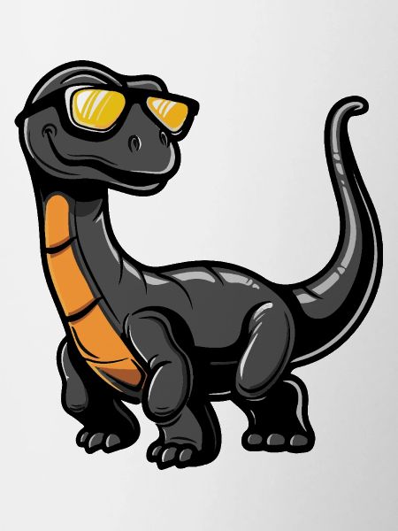 Dinosaur brontosaurus Cool Comic