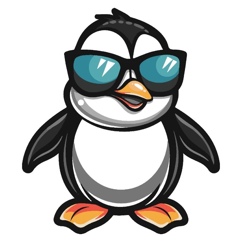 Pinguin Cool Comic