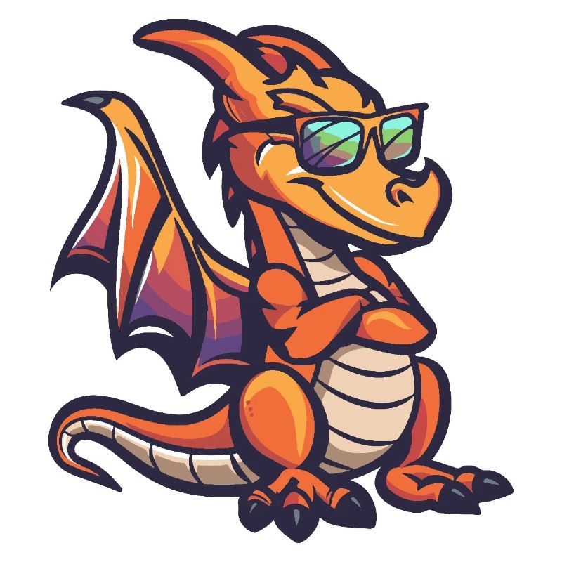Drache Cool Comic