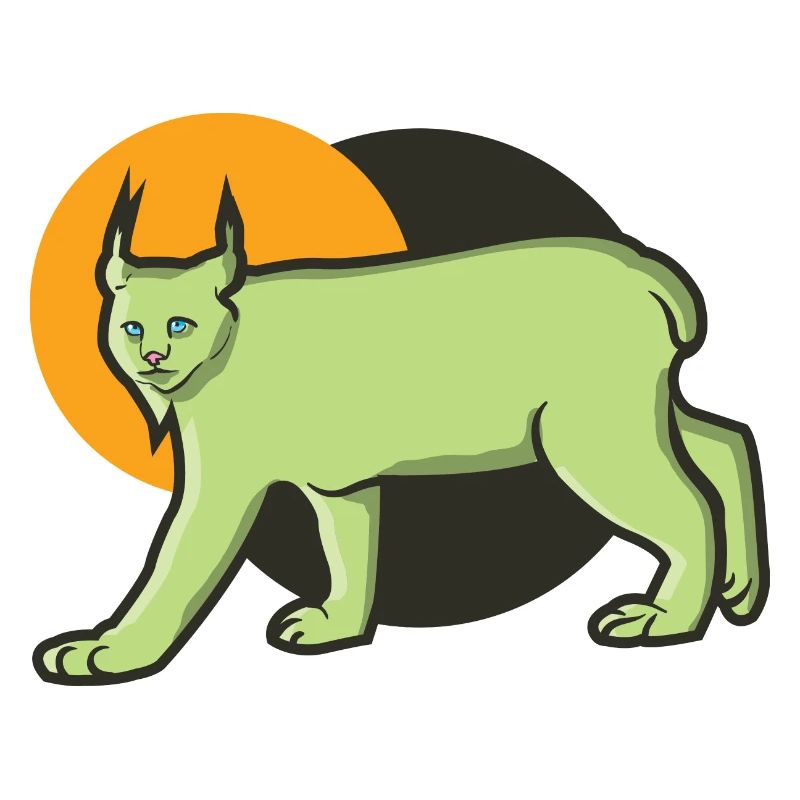 Raubtier Luchs in der Wüste