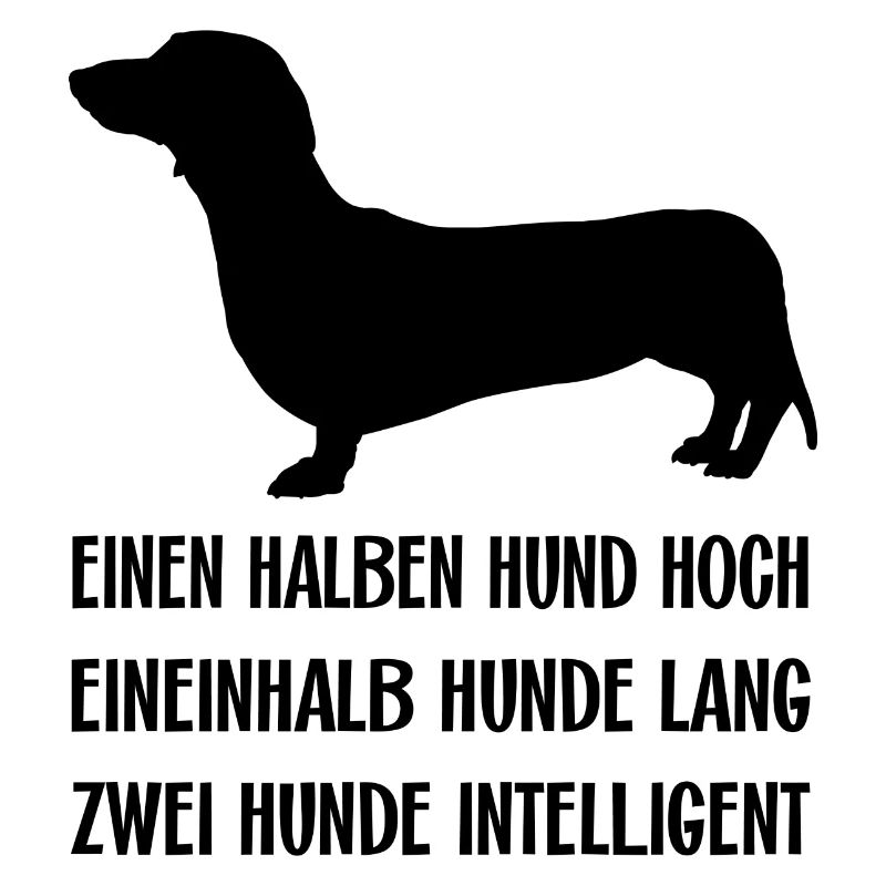 Schlauer intelligenter Dackel ich liebe Dackel
