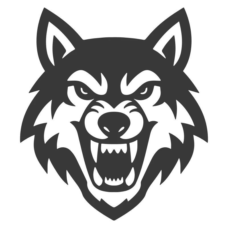 Wolf head logo icon