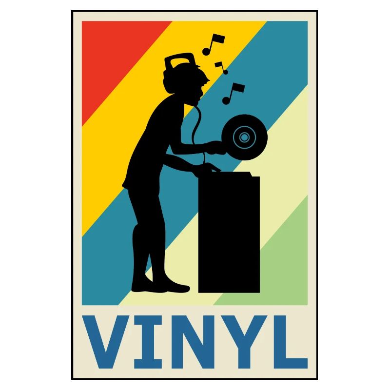 Rétro Vintage Style DJ Deejee Vinyle Disque