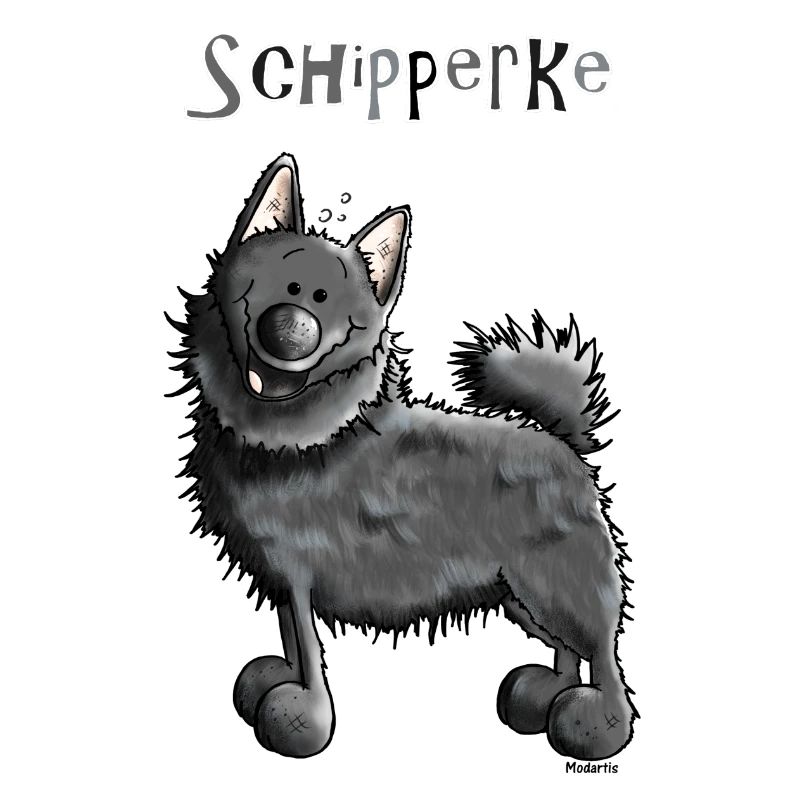 Drôle Schipperke - Chien - Chiens