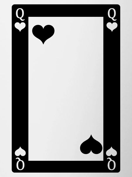 Playing card Queen of Hearts