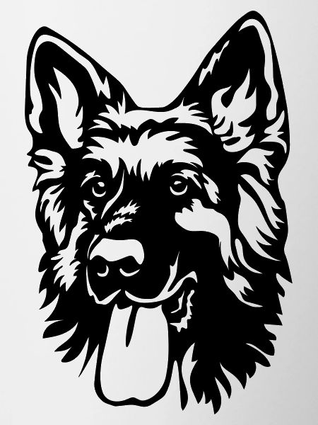 German Shepherd Head