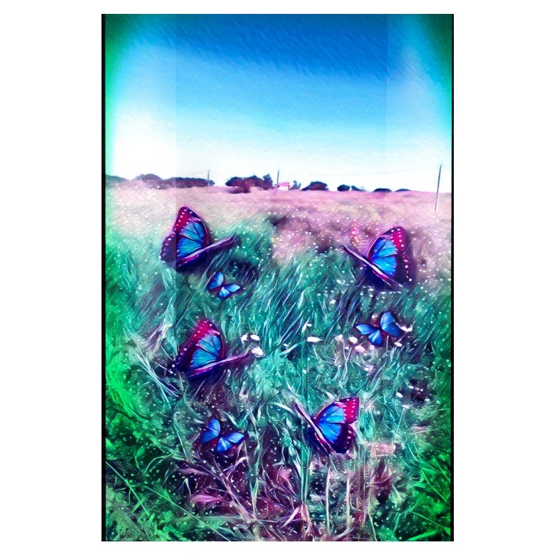 Blaue Schmetterlinge