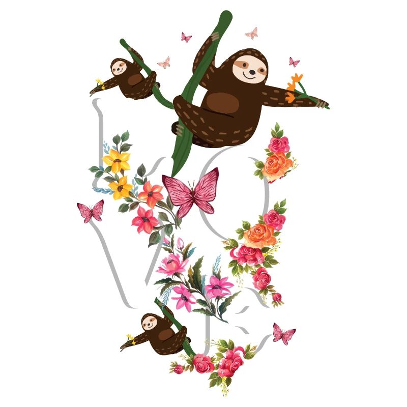 Love Sloth Cute Sloth Design