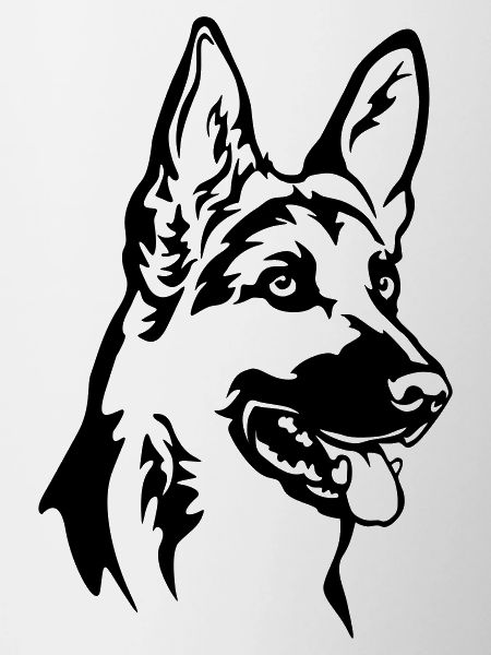 German Shepherd Head