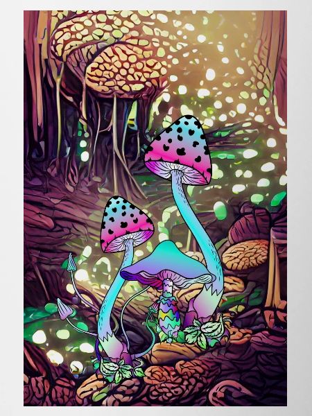 Magic Mushroom Landscape artwork