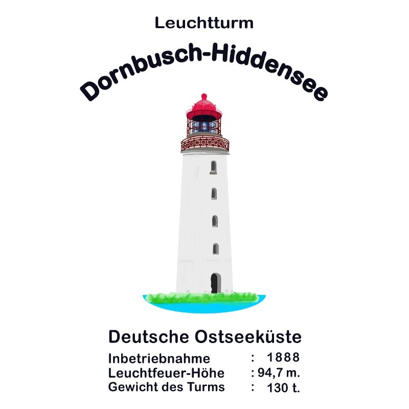 Leuchtturm Dornbusch- Hiddensee, Zeichnung