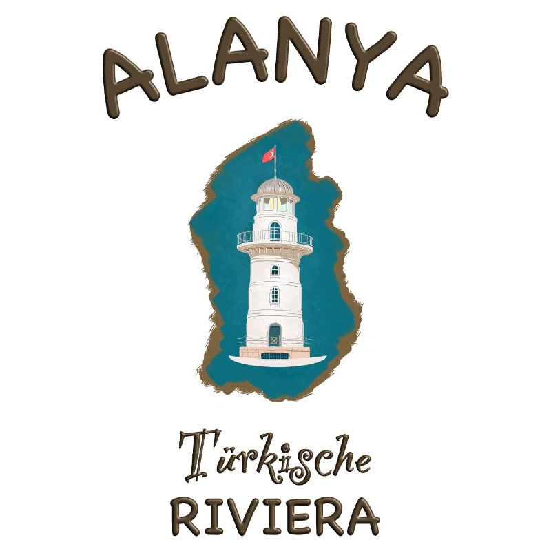 Alanya, Leuchtturm, türkische Mittelmeerküste